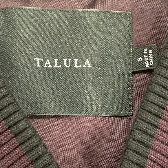 black and violet silky bomber from aritzia - Picture 3 of 3